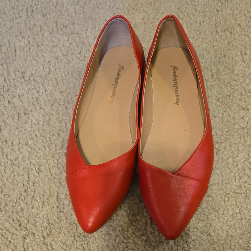 Franco Sarto Women's Red Flats